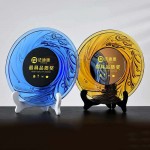 琥珀色琉璃銀碟