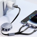 140W 2-in-1-to-3 Retractable Fast Charging Data Cable 140W 2-in-1-to-3 Retractable Fast Charging Data Cable