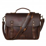 復古真皮公事電腦包