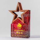 Colorful Five-Star Crystal Trophy