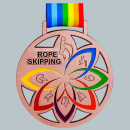 Rope Skipping Metal Medal