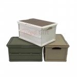 Portable foldable storage box