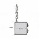 Customizable Folding Vanity Mirror Keychain