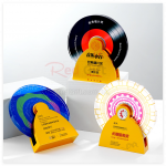 Creative Metal Rotating Crystal Trophy