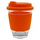 Carlo Glass Coffee Cup - Silicone Band