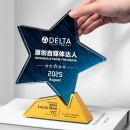 Crystal & Metal Trophy