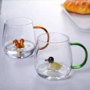 3D Three-Dimensional Small Animals And Plants Glass Water Cup