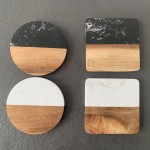 Marble and Wood Coaster