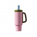 Stainless steel ceramic straw tumbler Stainless steel ceramic straw tumbler