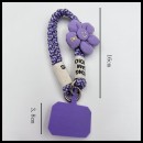 Flower Contrasting Color Mobile Phone Lanyard