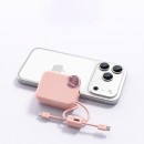 迷你自帶線快充移動電源