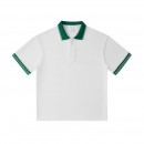 240g Japanese Retro Collar Zipper Color-Blocked Polo Shirt