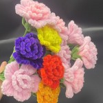 Pipe cleaner carnation bouquet