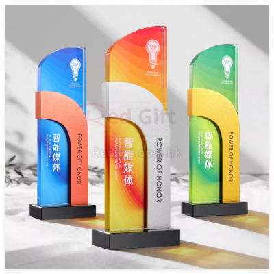 創意金屬水晶獎座