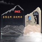 Creative Peak-top Marble Crystal Trophy