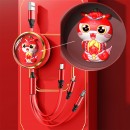 蛇年三合一伸縮快充充電線線