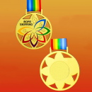 Rope Skipping Metal Medal
