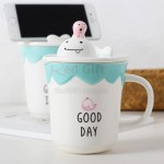 Mobile Phone Holder Ceramic Cup