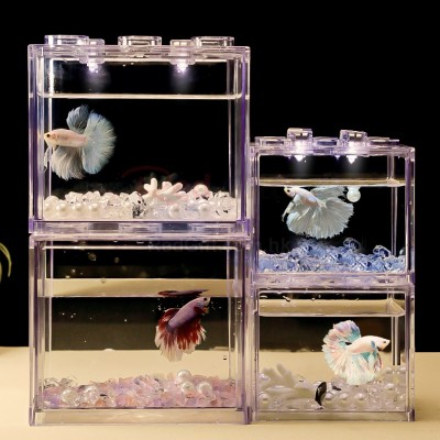 鬥魚積木魚缸