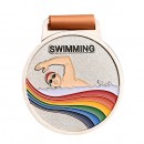 點漆彩色游泳獎牌