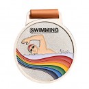 Colorful Swimming Medal