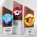 Solid Wood Crystal Award
