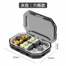 便攜式旅行分格矽膠密封條分隔藥盒