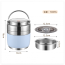 StainlessSteel Double-Layer Vacuum Lunch Box StainlessSteel Double-Layer Vacuum Lunch Box