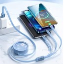 三合一伸縮快充充電線