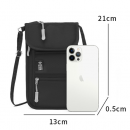 Crossbody ID card storage bag and mobile phone bag