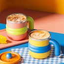 保温带盖马克杯 保温带盖马克杯