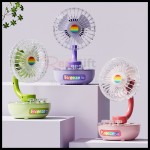 Transparent Desktop Rechargeable Portable Fan