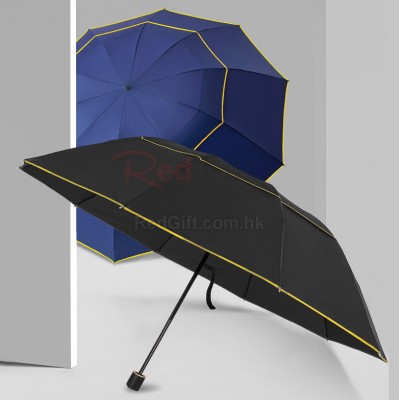 10骨商务手动折叠雨伞