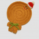 圣诞棉绳编织隔热垫 圣诞棉绳编织隔热垫