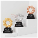 創意金屬水晶獎座