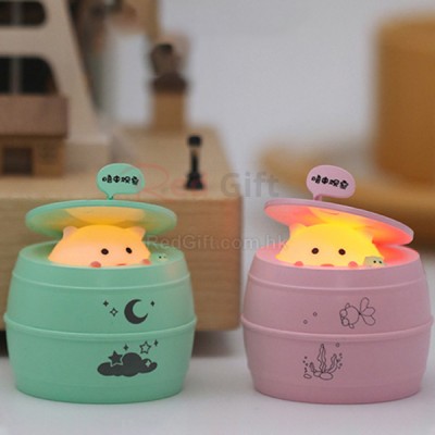 Cute Barrel Night Light