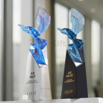 老鷹琉璃水晶獎座