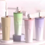 700ML Large Capacity Automatic Bounce Gradient Insulated Mug