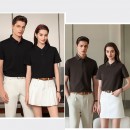 Jacquard Cotton Seamless Solid Color Polo Shirt