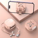 伸縮收納支架三合一數據線