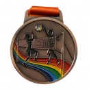 Colorful Volleyball Medal