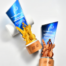 羽毛球網球運動水晶獎座 羽毛球網球運動水晶獎座