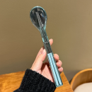 不鏽鋼筷子勺子套裝便攜餐具