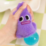 毛絨小怪獸減壓吐泡發洩球捏捏樂