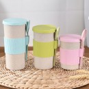 350ML Wheat Straw Coffee Cup with Spoon