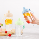 Plastic straw water cup