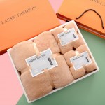 Coral Velvet Towel Gift Box