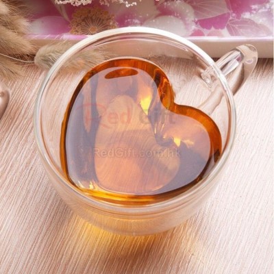 心形雙層玻璃杯