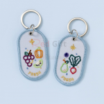 訂製異形刺繡鎖匙扣掛件