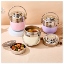StainlessSteel Double-Layer Vacuum Lunch Box StainlessSteel Double-Layer Vacuum Lunch Box